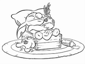 coloriage Stitch dort